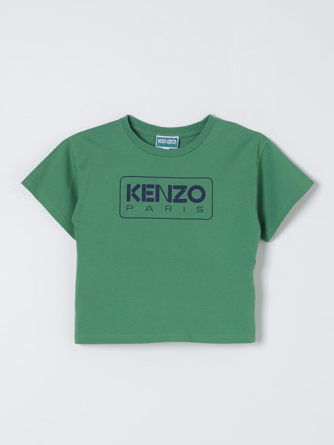 T恤 KENZO KIDS 儿童 颜色 绿色