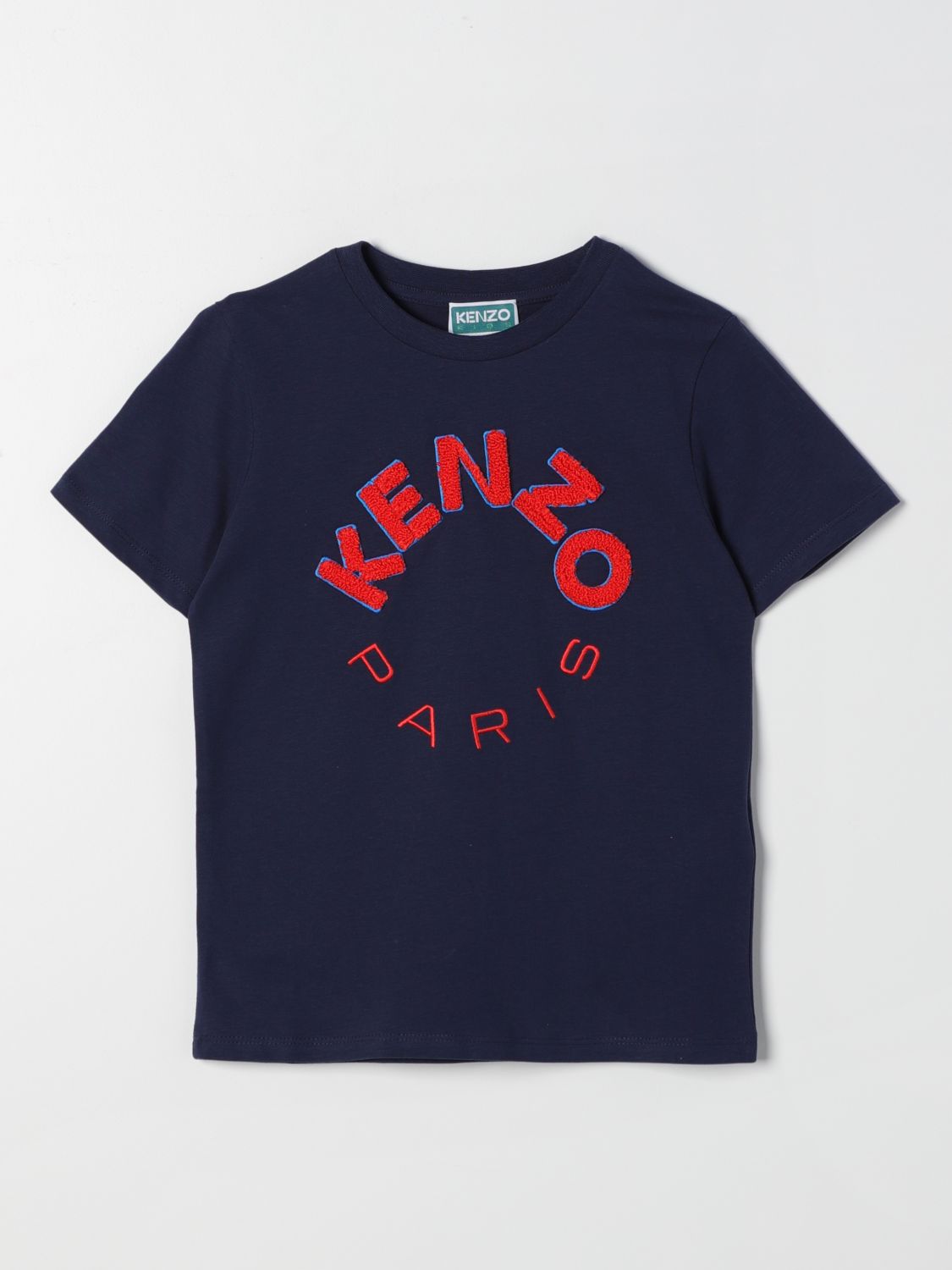 Shop Kenzo T-shirt  Kids Kids Color Marine