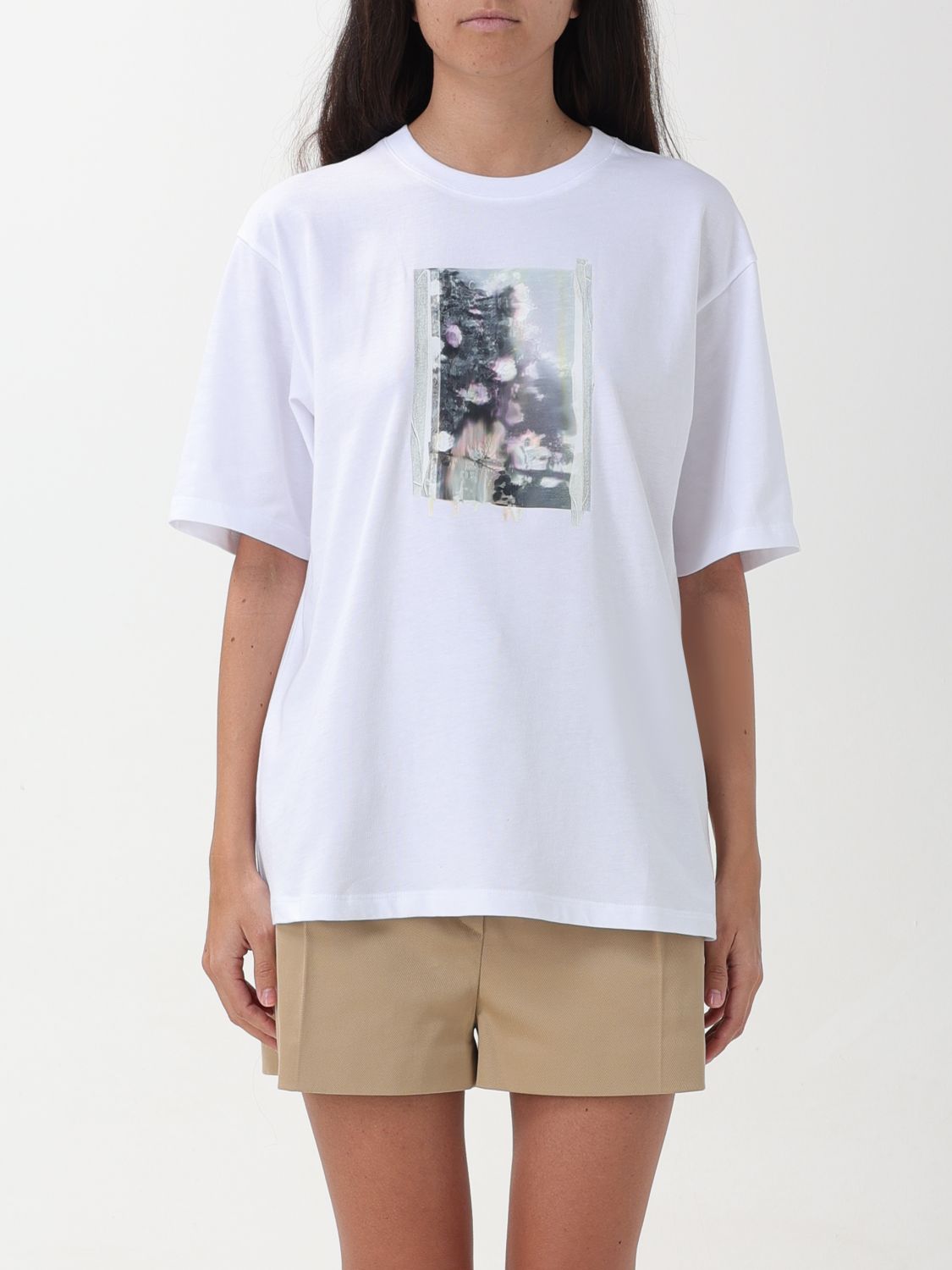 Shop Sportmax T-shirt  Woman Color White 1