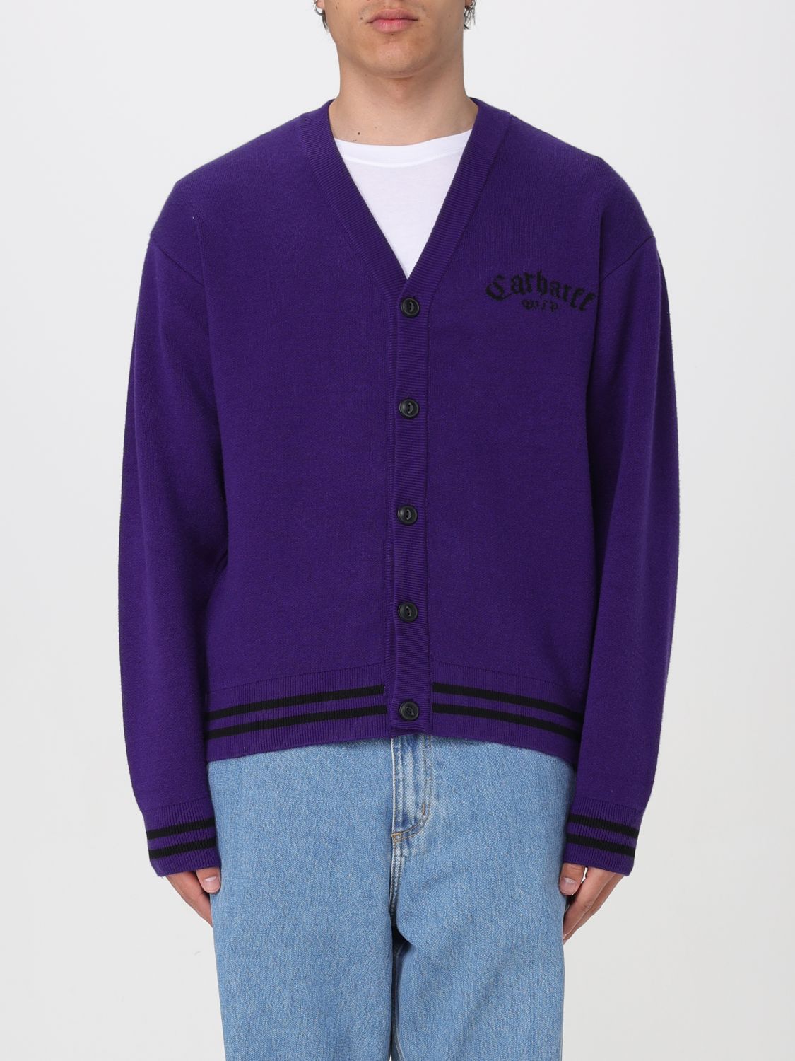 Shop Carhartt Sweater  Wip Men Color Violet