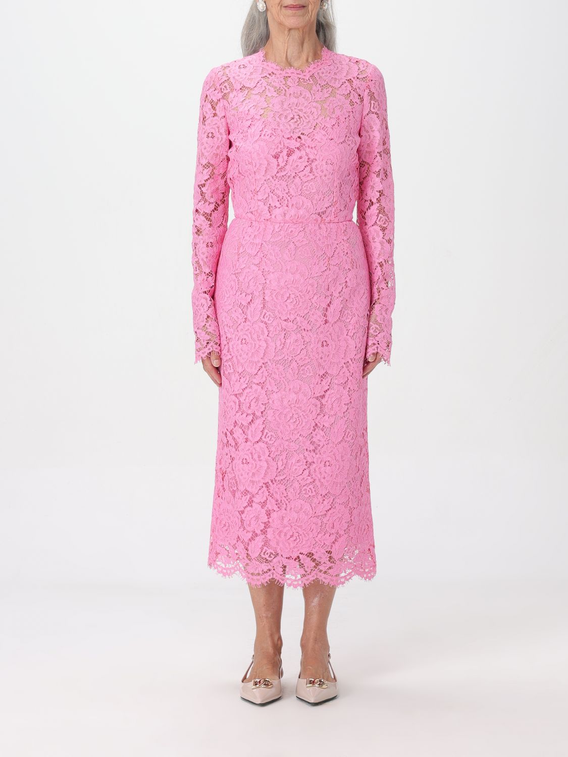 Shop Dolce & Gabbana Dress  Woman Color Pink