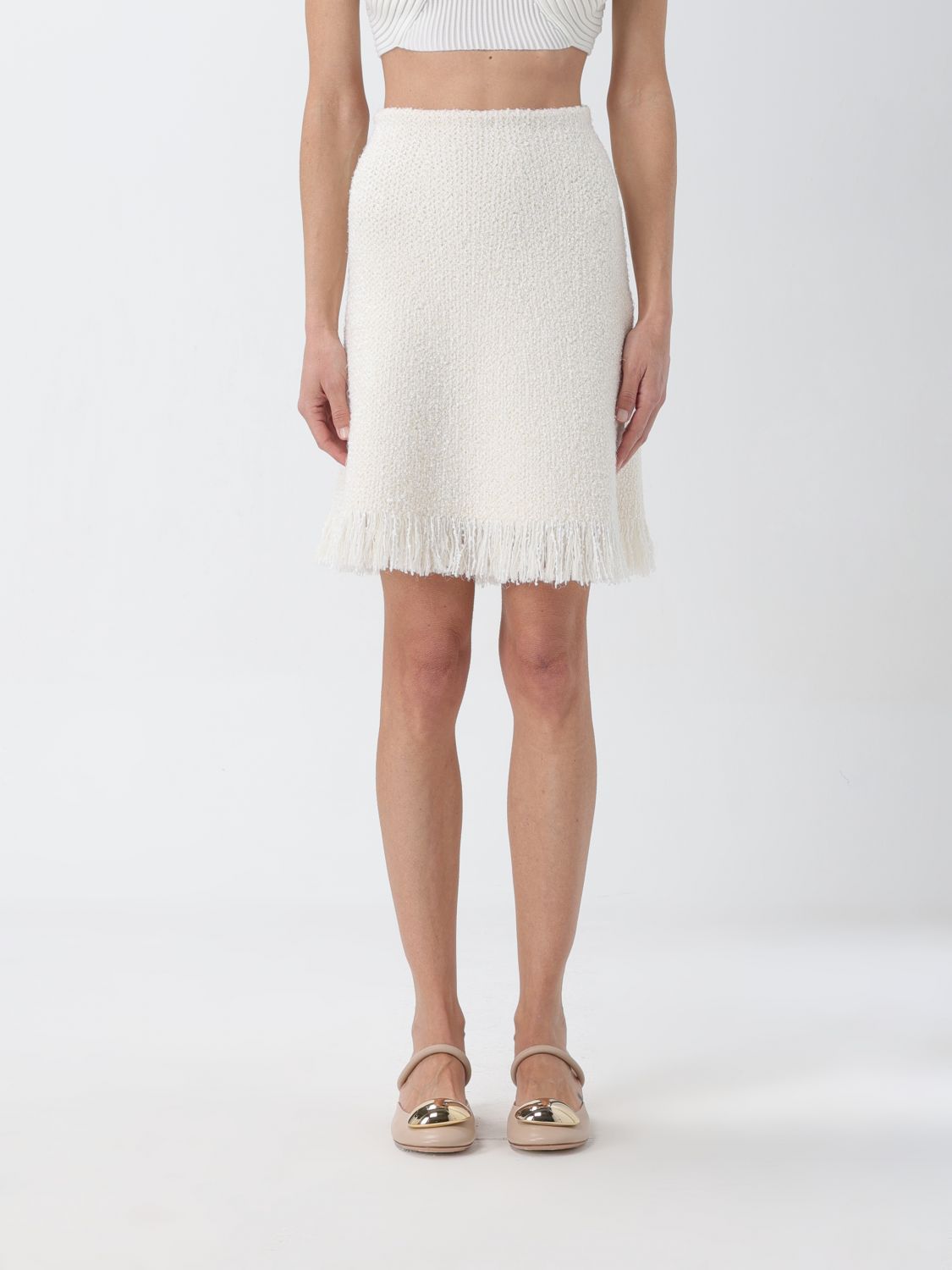 Shop Chloé Skirt  Woman Color White