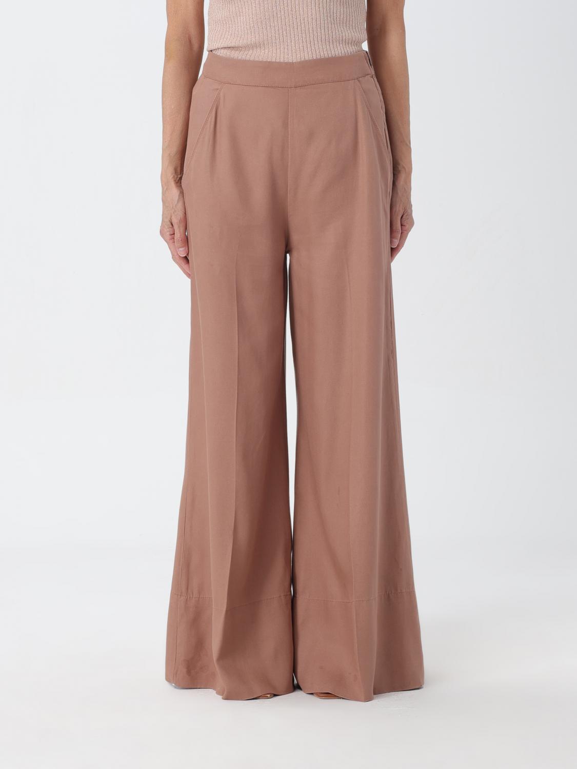 Trousers PINKO Woman colour Camel