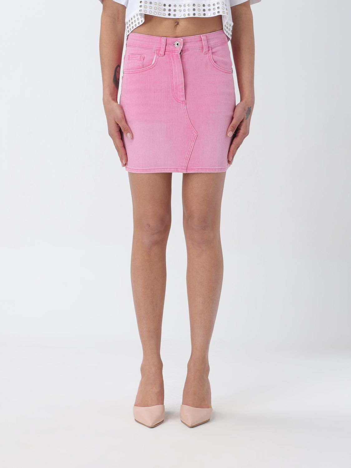 Shop Patrizia Pepe Skirt  Woman Color Pink