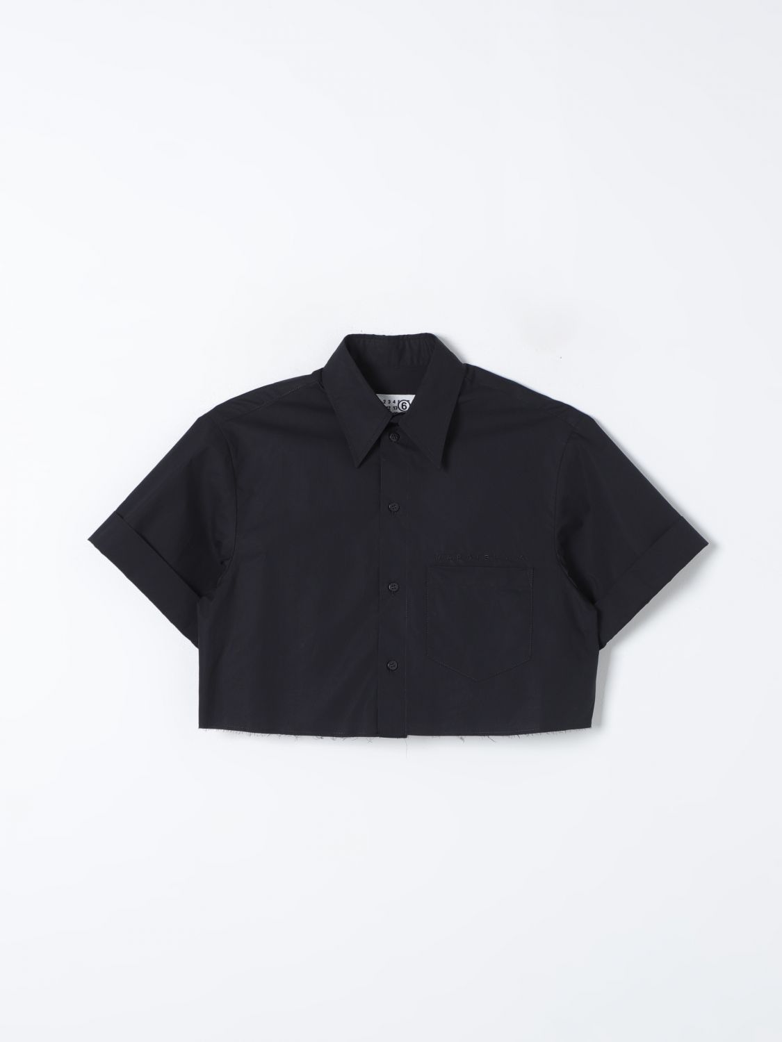 Shop Mm6 Maison Margiela Shirt  Kids Color Black