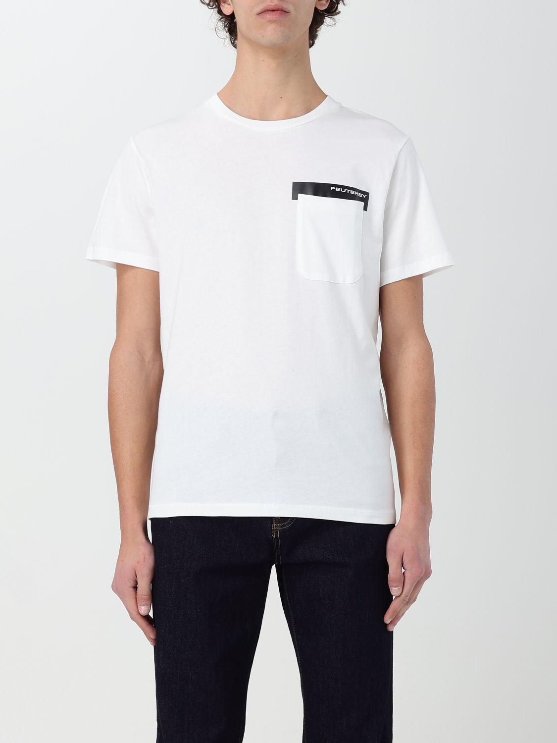 Shop Peuterey T-shirt  Men Color White