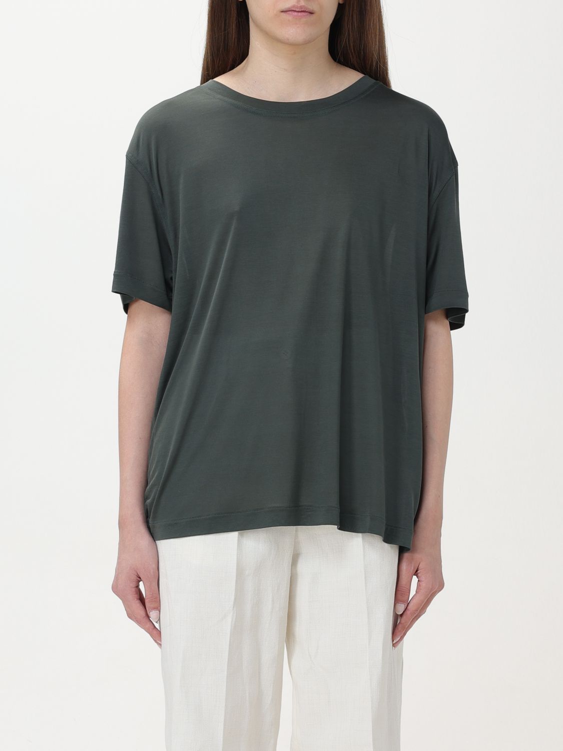 Shop Lemaire T-shirt  Woman Color Green