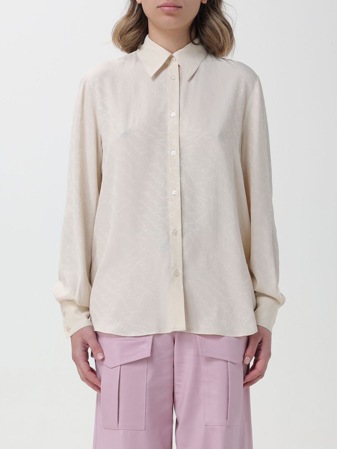 Shop Pinko Shirt  Woman Color Ivory