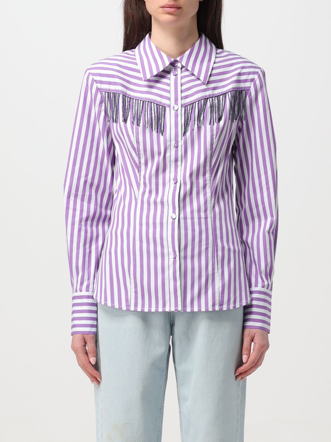 Shop Actitude Twinset Shirt  Woman Color Violet