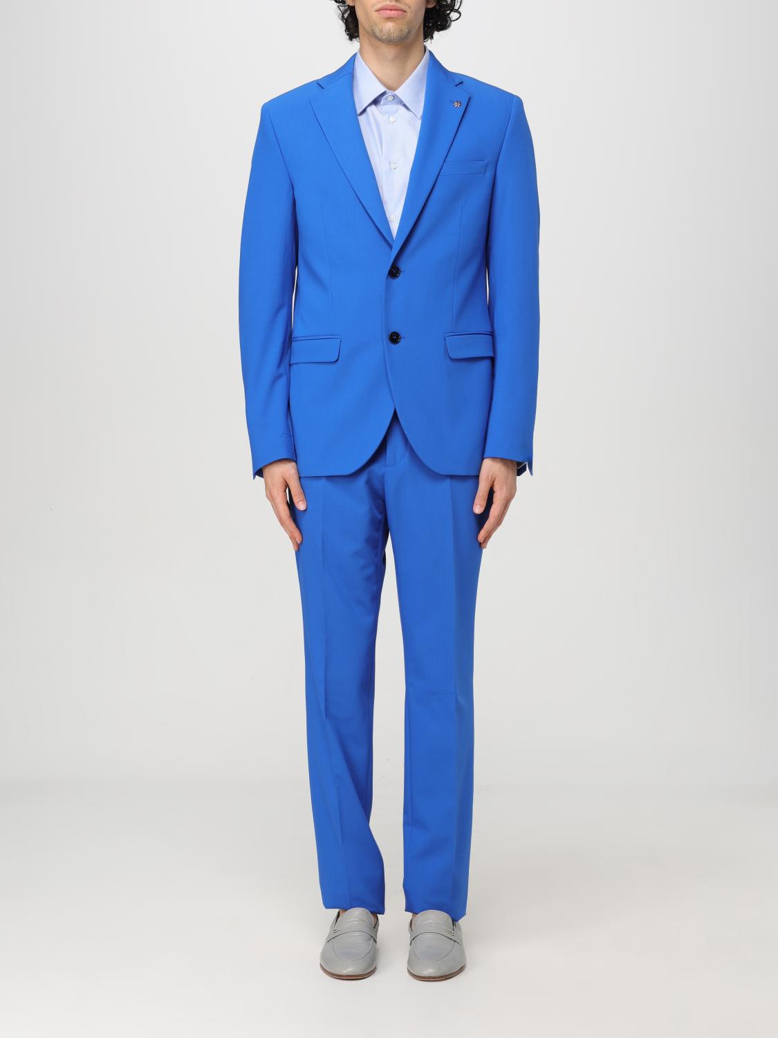 Shop Manuel Ritz Suit  Men Color Gnawed Blue