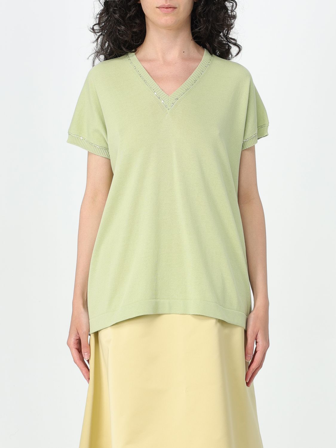 Shop Fabiana Filippi T-shirt  Woman Color Green