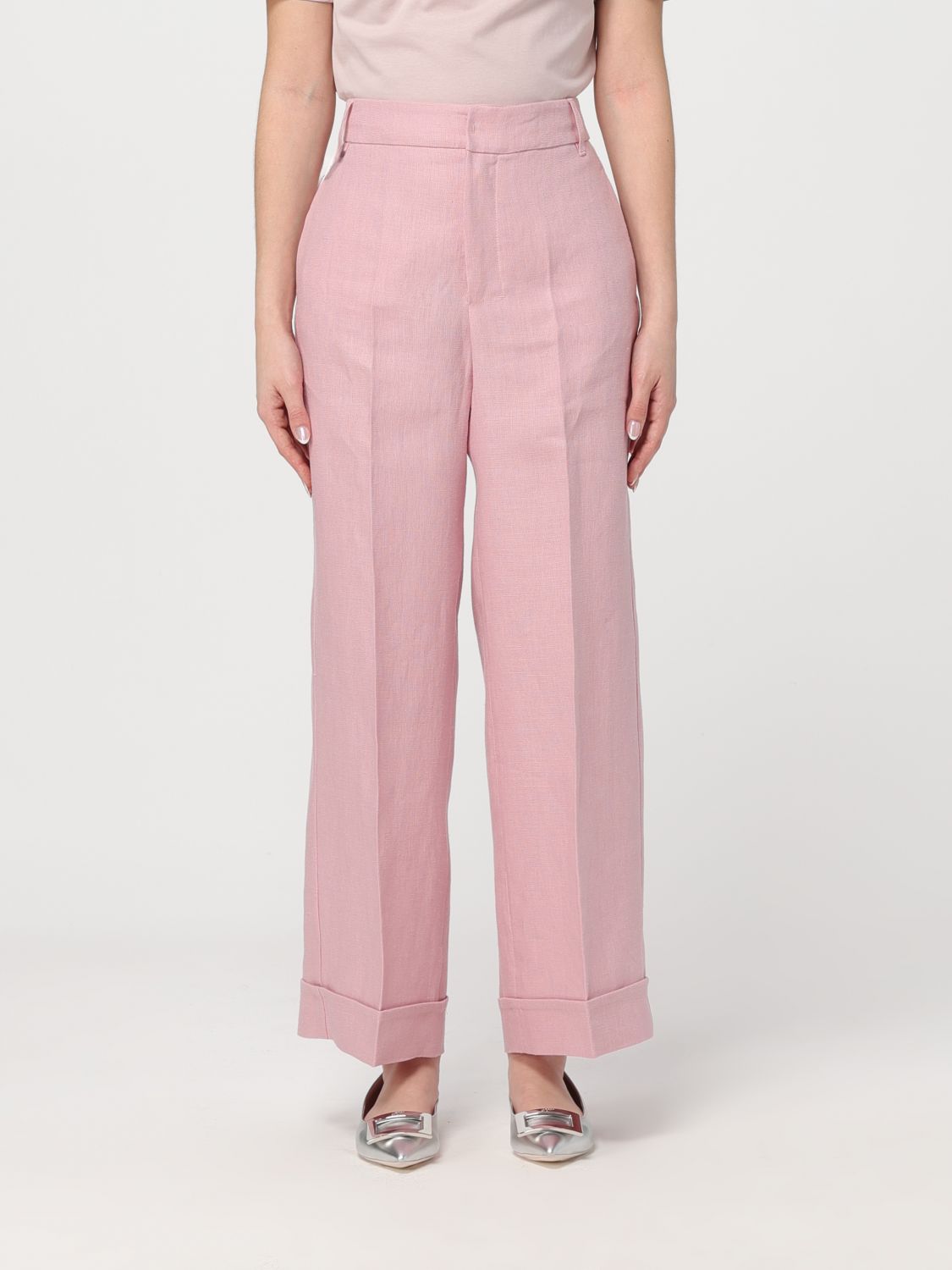 's Max Mara Pants  Woman Color Pink