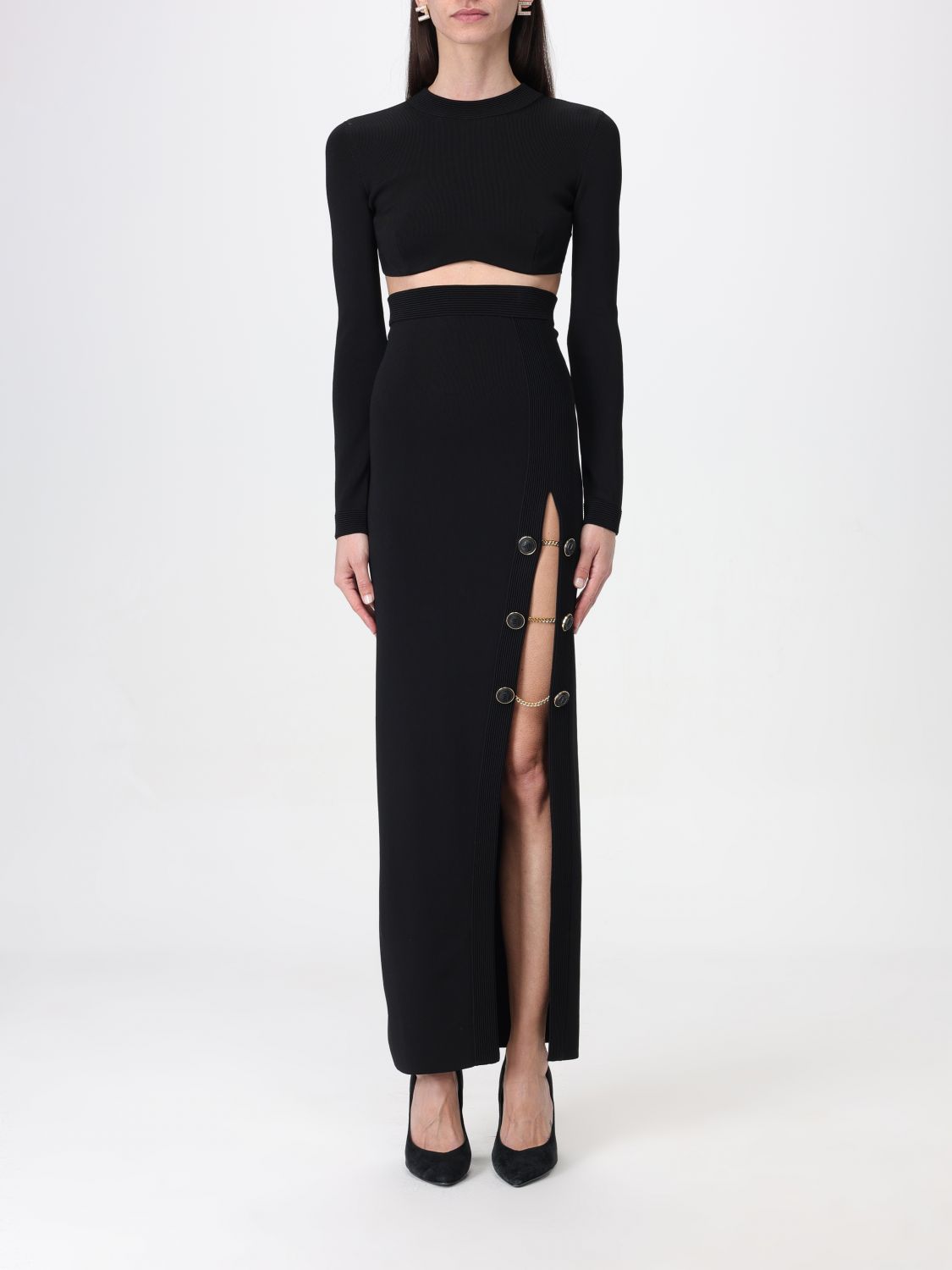 Shop Elisabetta Franchi Skirt  Woman Color Black
