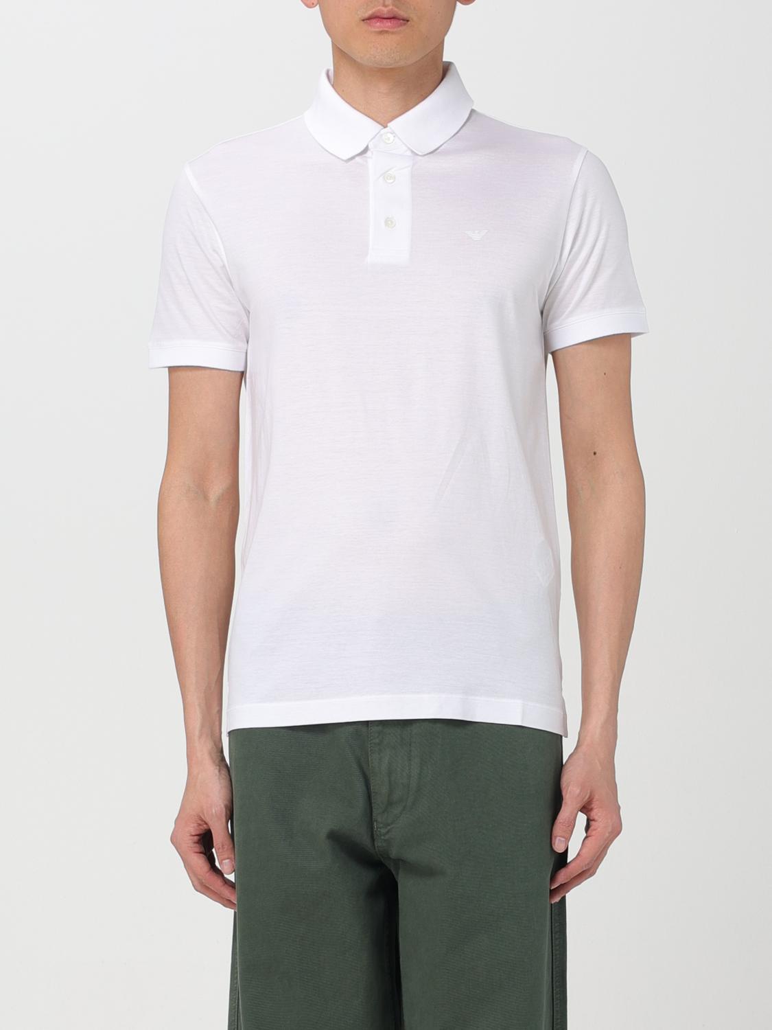 Emporio Armani Polo Shirt  Men Color White In White