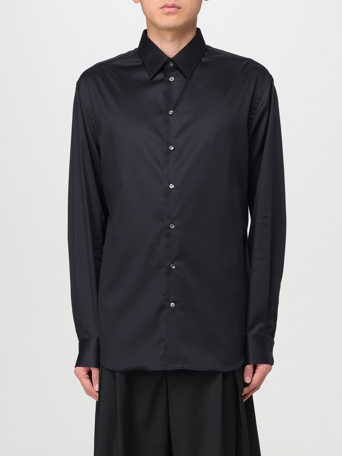 Shop Emporio Armani Shirt  Men Color Black