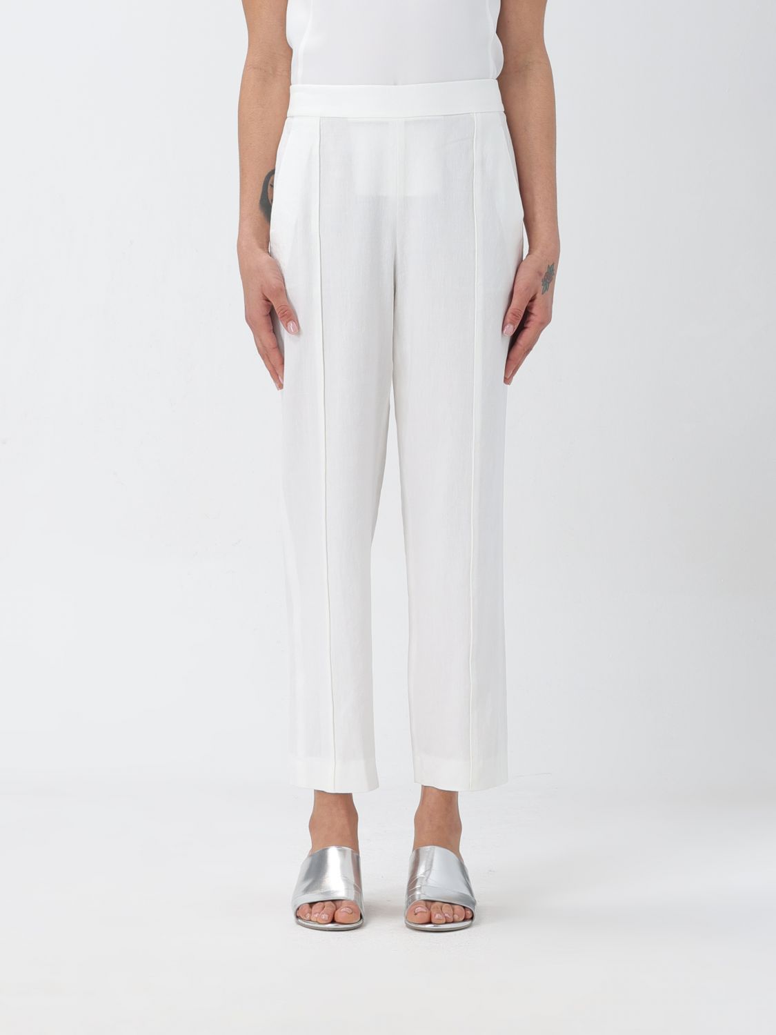 Shop Vince Pants  Woman Color White