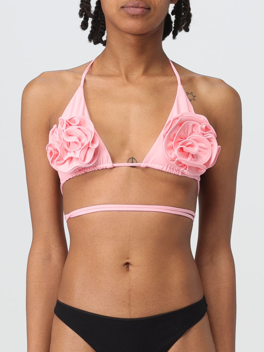 Shop Magda Butrym Swimsuit  Woman Color Pink In 粉色