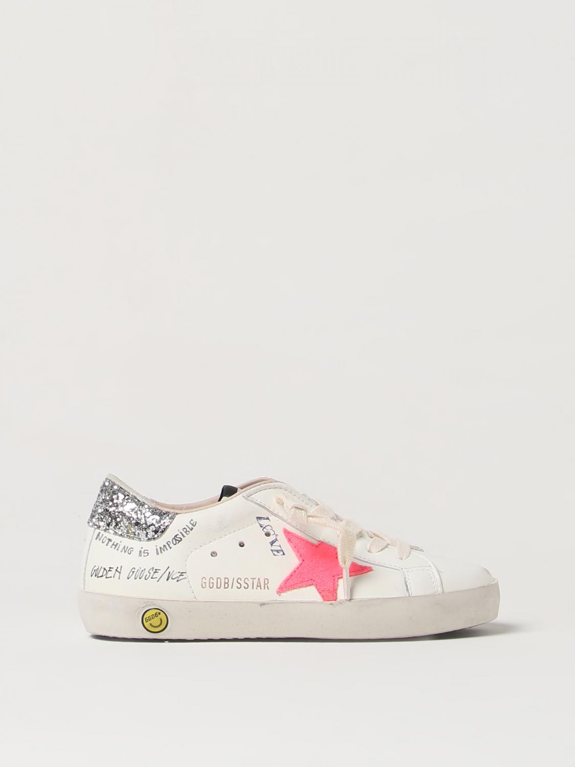 Golden Goose Kids Super In White