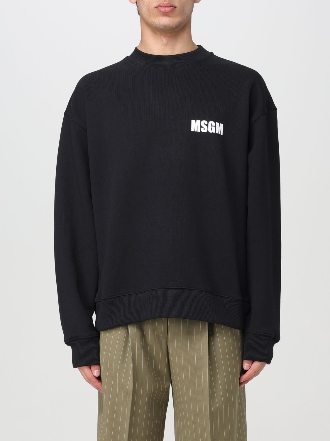 Shop Msgm Sweatshirt  Men Color Black