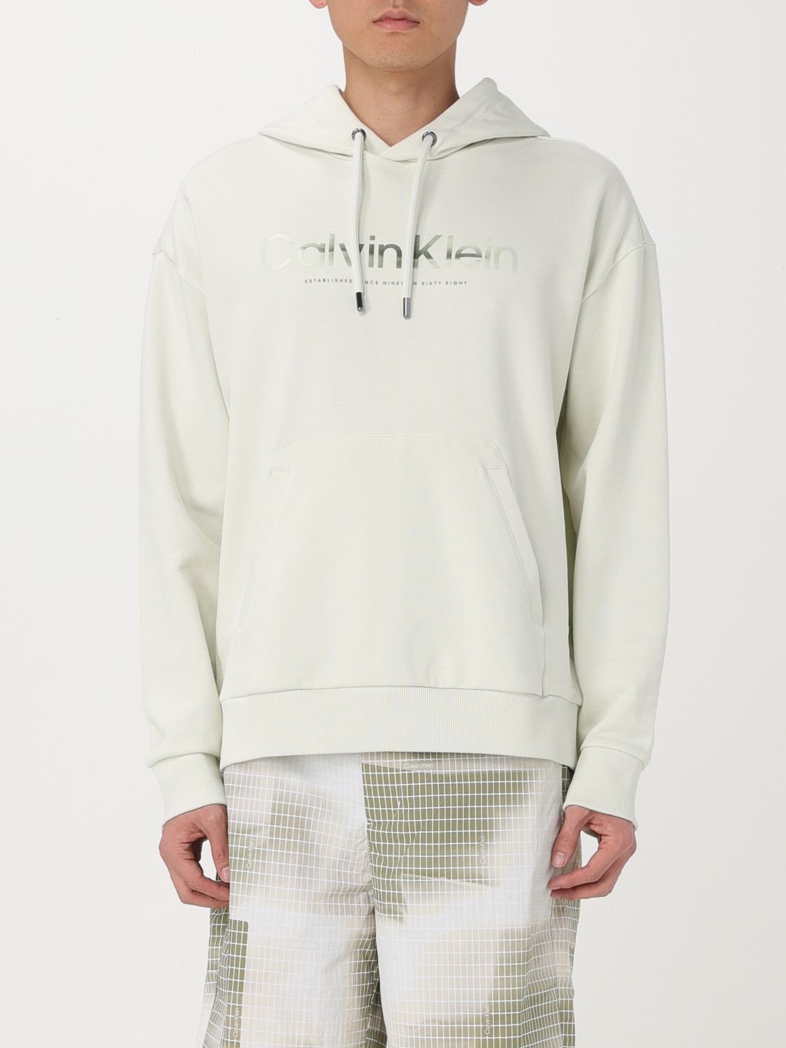 Shop Calvin Klein Sweatshirt  Men Color White