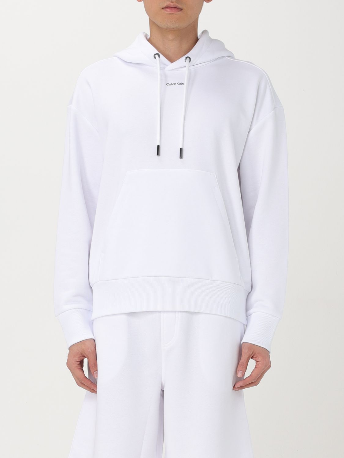Shop Calvin Klein Sweatshirt  Men Color White