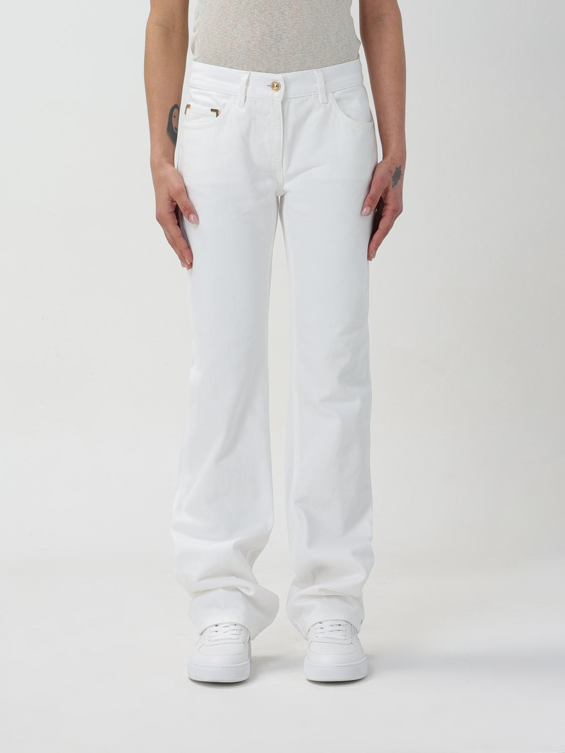 PALM ANGELS Jeans Woman color White　PALM ANGELS ジーンズ ウーマン カラー ホワイト PALM