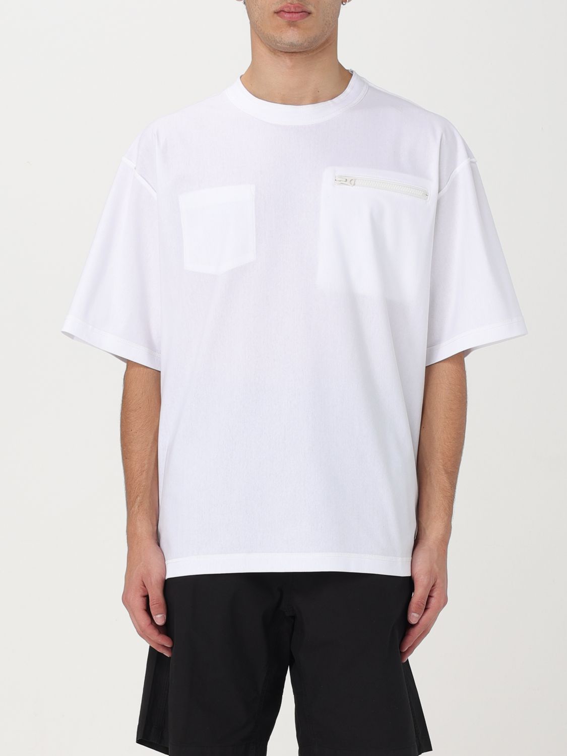 Shop Sacai T-shirt  Men Color White