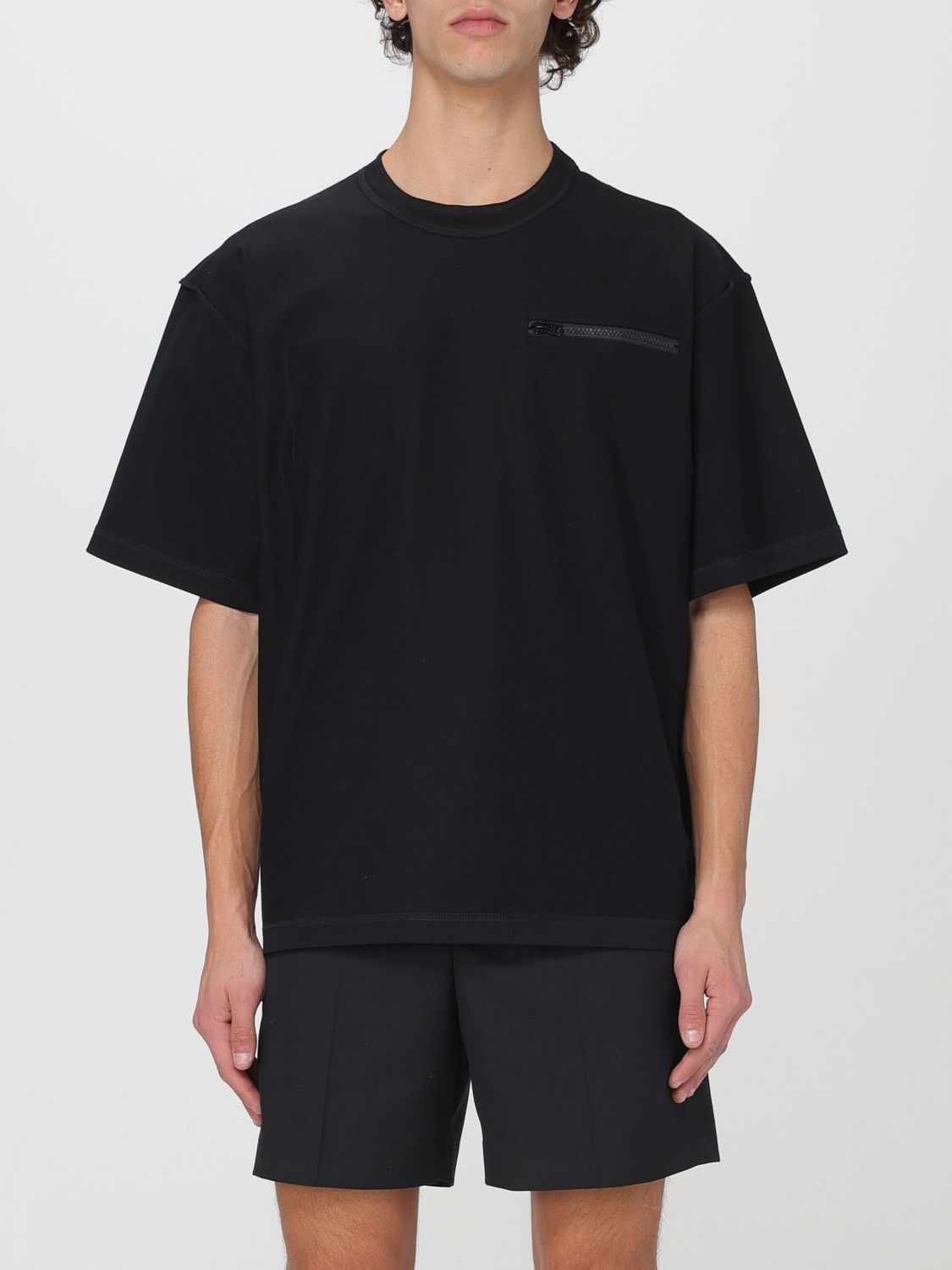 Shop Sacai T-shirt  Men Color Black