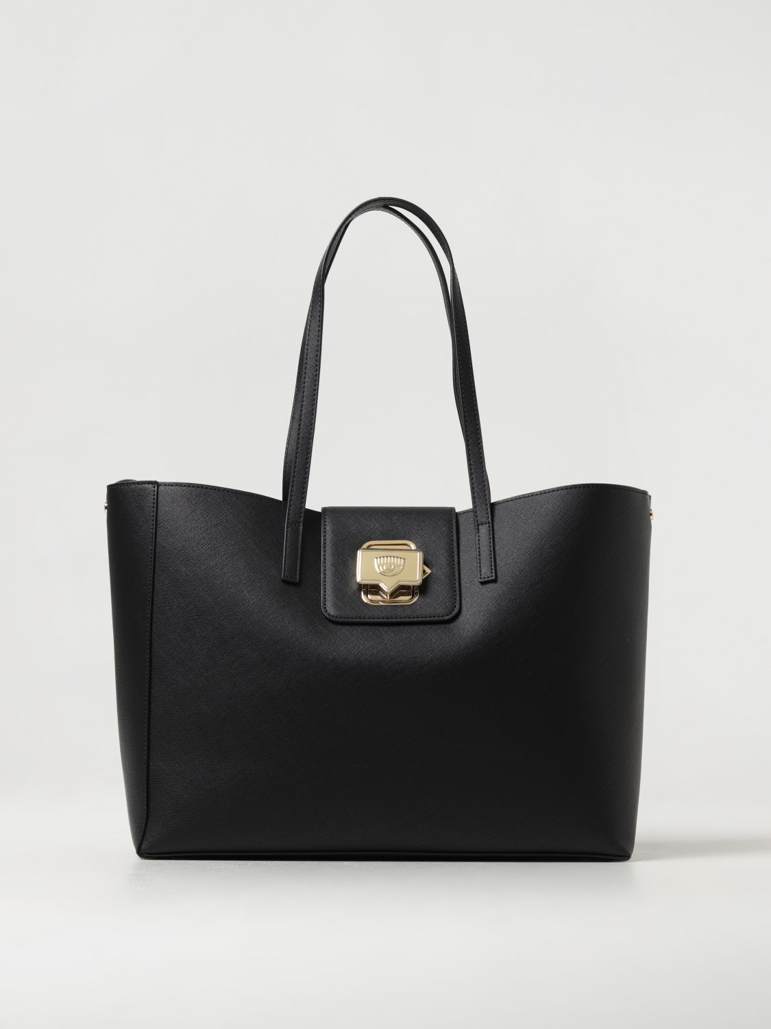 Shop Chiara Ferragni Tote Bags  Woman Color Black