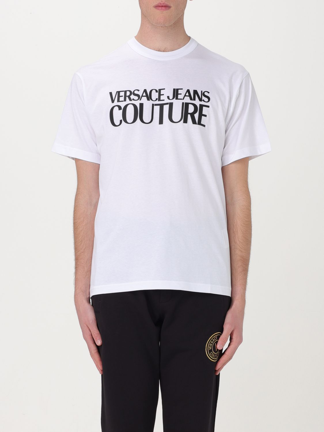 Shop Versace Jeans Couture T-shirt  Men Color White