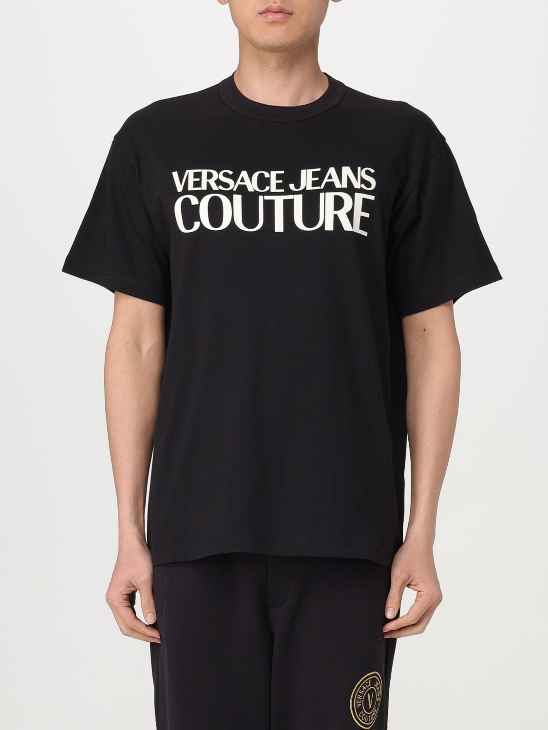 Shop Versace Jeans Couture T-shirt  Men Color Black