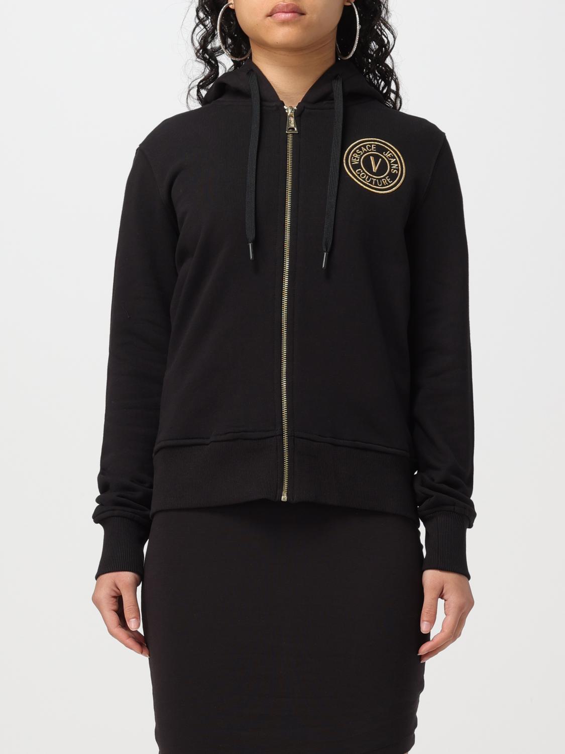 Shop Versace Jeans Couture Sweatshirt  Woman Color Black
