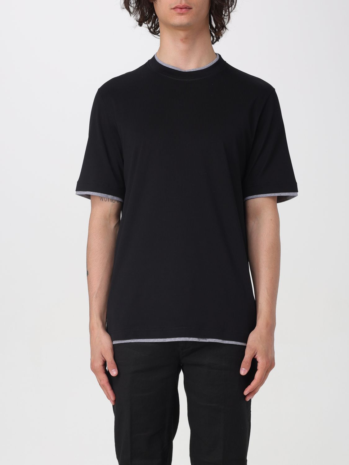 Brunello Cucinelli T-shirt  Men Color Black