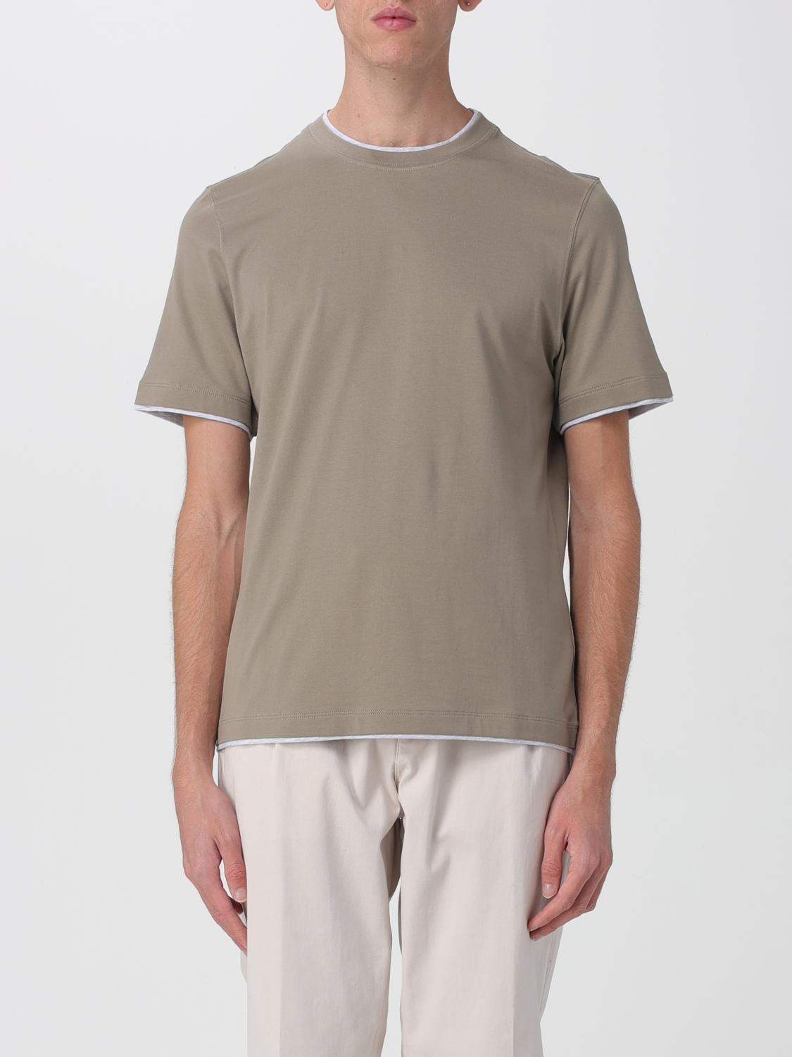 Brunello Cucinelli T-shirt Men Color Green In Green