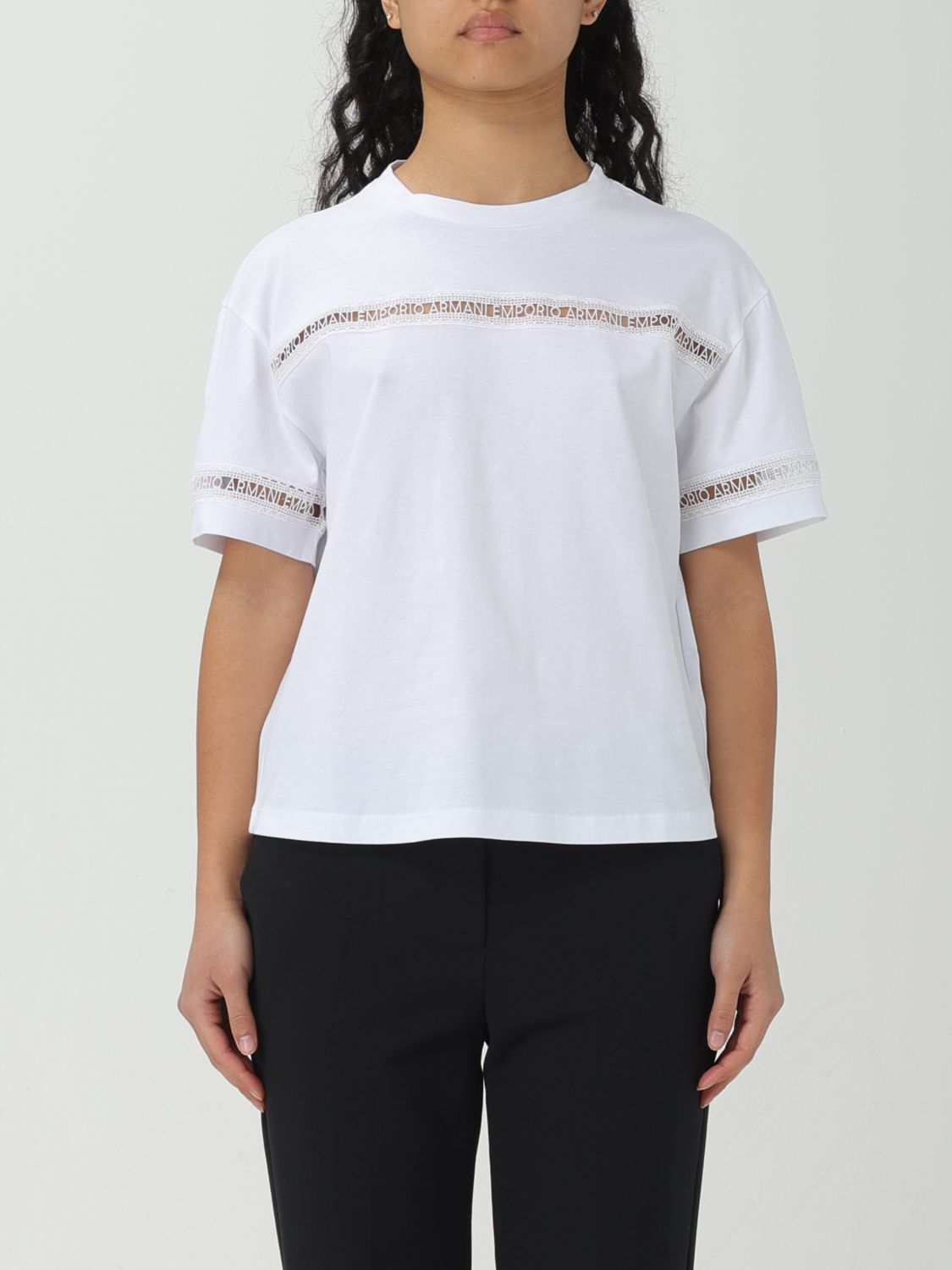 Shop Emporio Armani T-shirt  Woman Color White