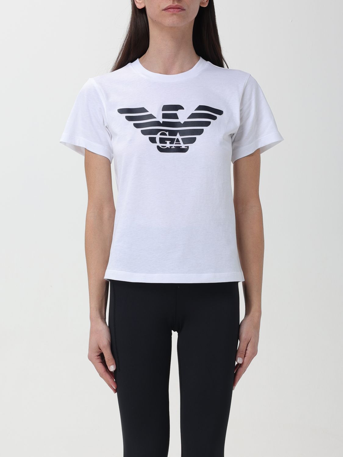 Shop Emporio Armani T-shirt  Woman Color White