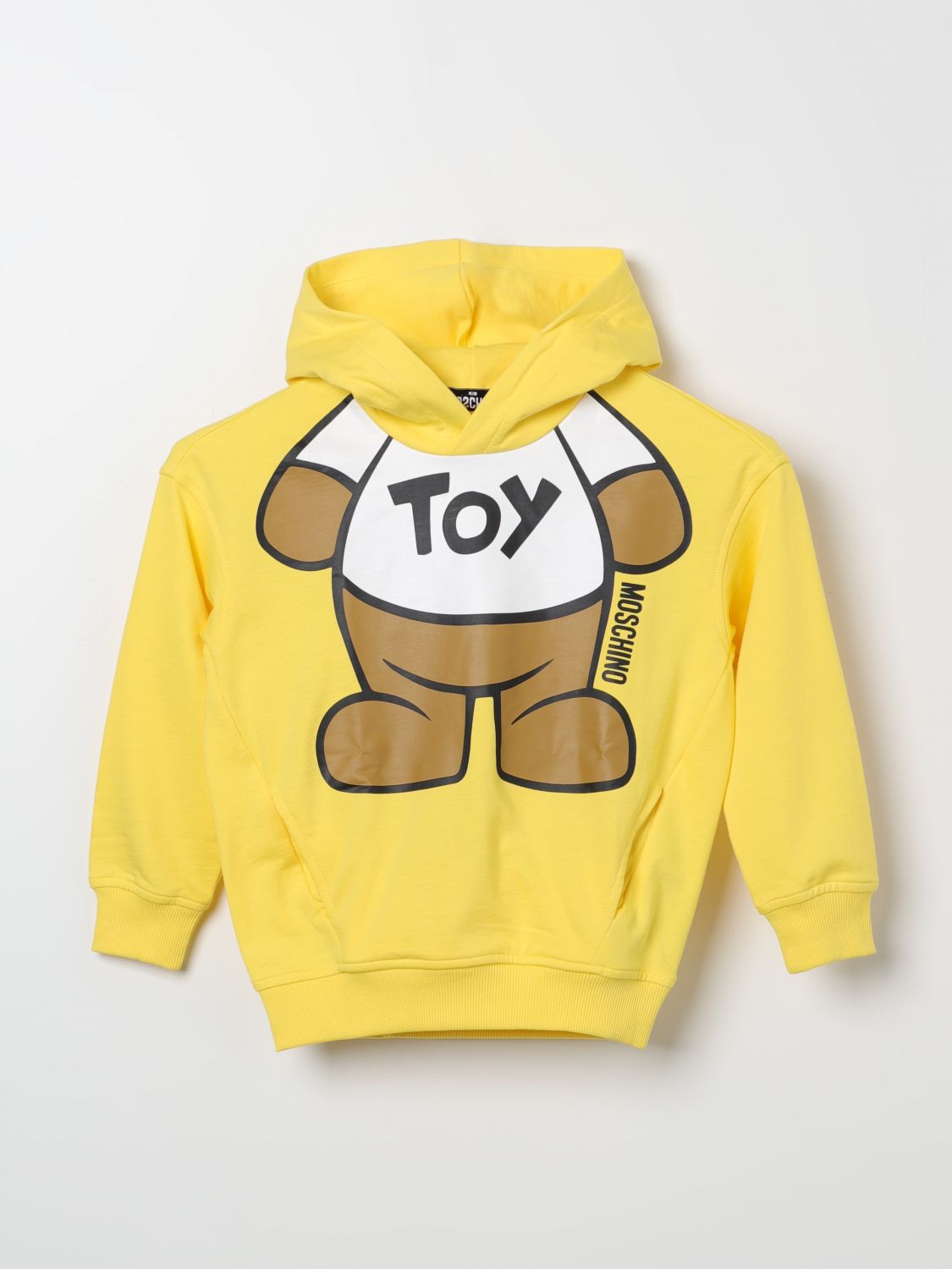Shop Moschino Kid Sweater  Kids Color Yellow