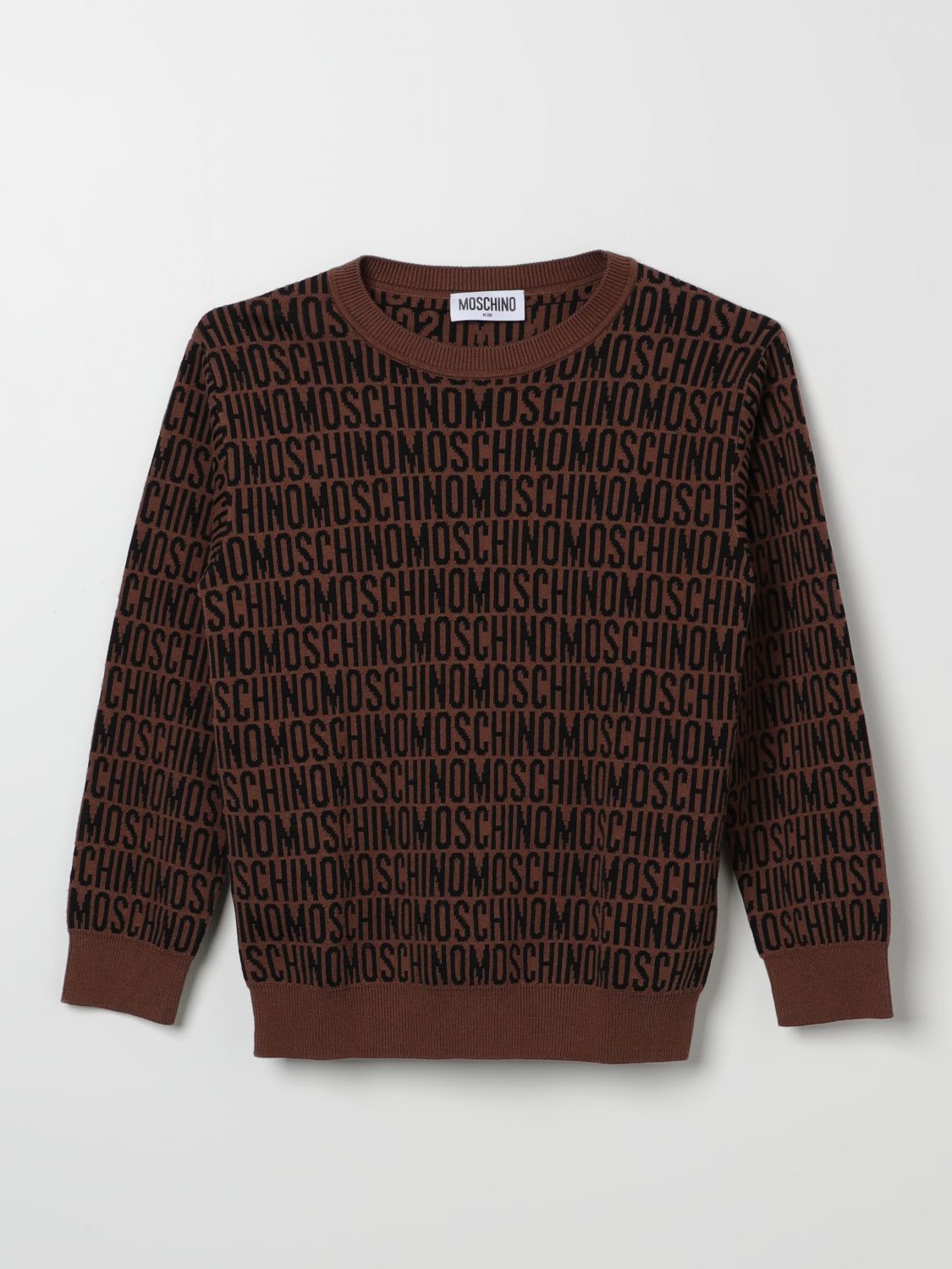 Shop Moschino Kid Sweater  Kids Color Brown