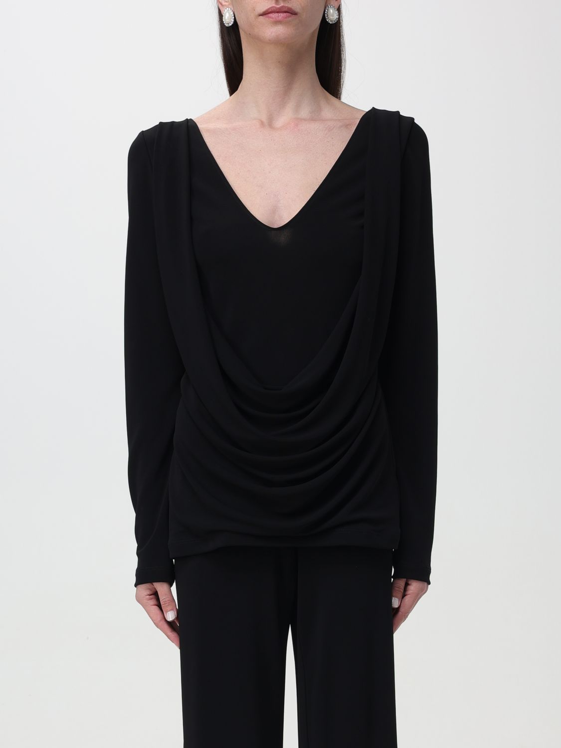 Shop Alberta Ferretti Top  Woman Color Black