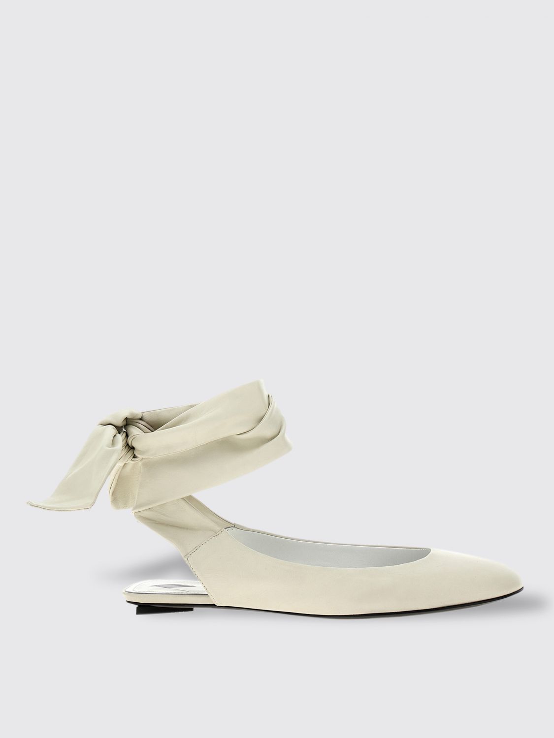 Shop Attico Ballet Flats The  Woman Color White