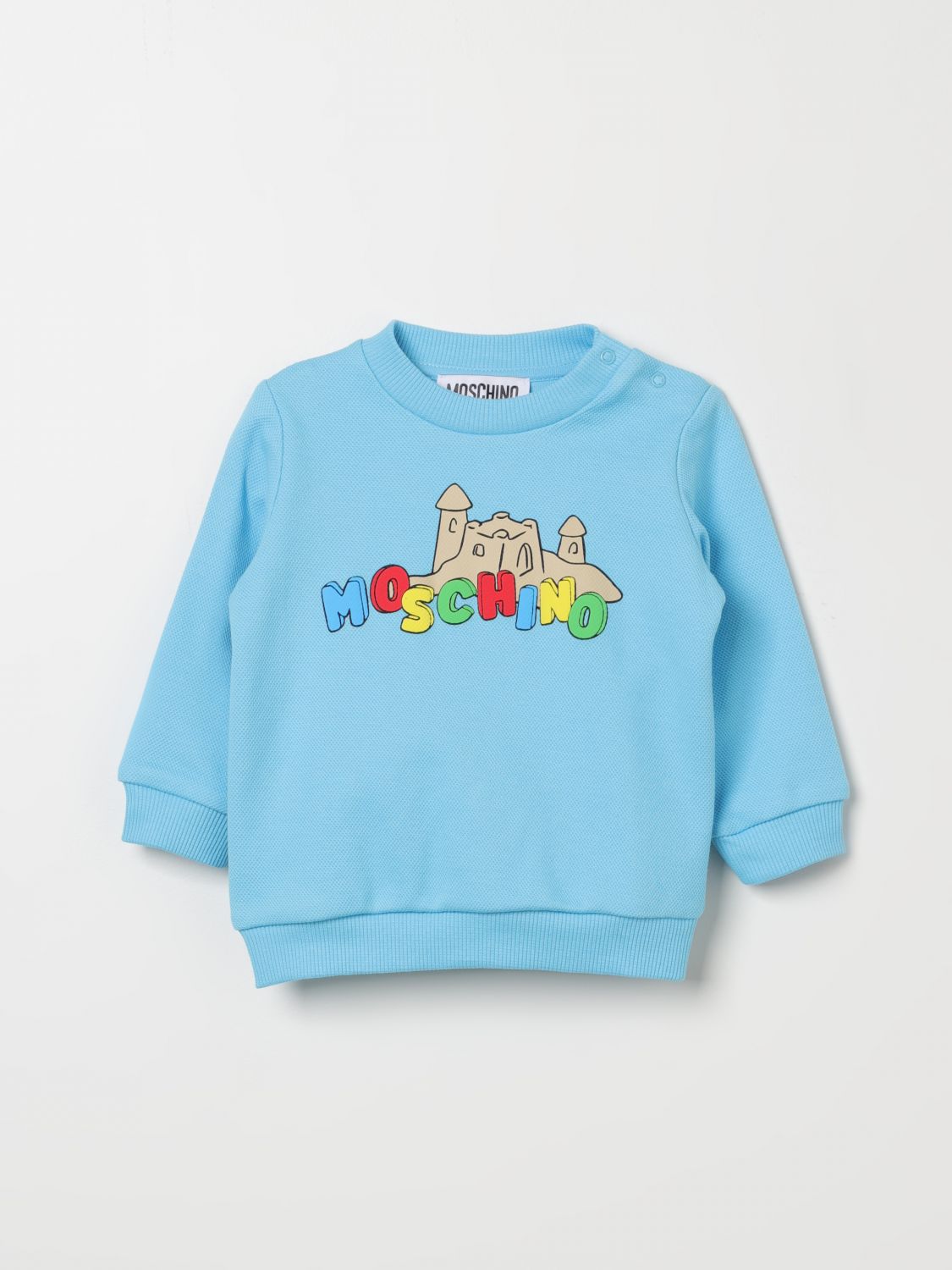 Shop Moschino Baby Sweater  Kids Color Blue