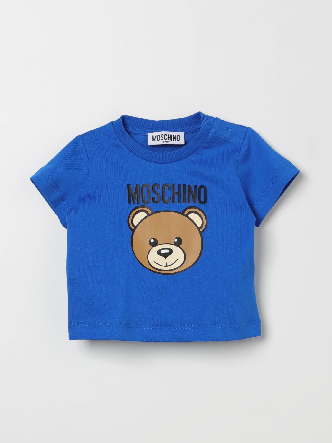 Shop Moschino Baby T-shirt  Kids Color Blue