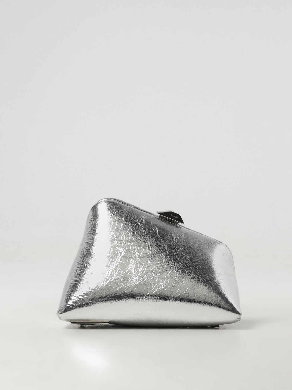 Shop Attico Mini Bag The  Woman Color Silver