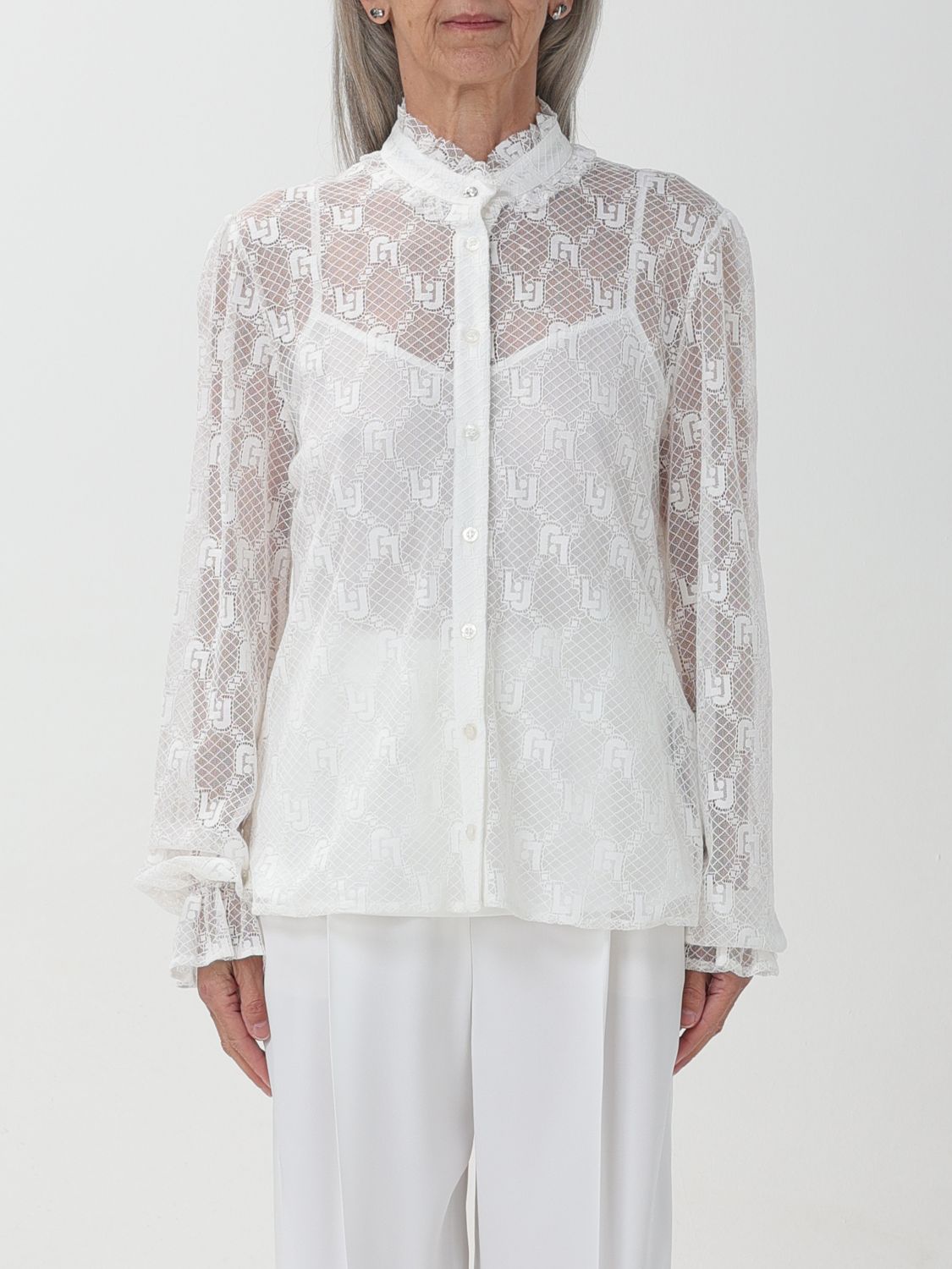 Shop Liu •jo Shirt Liu Jo Woman Color White