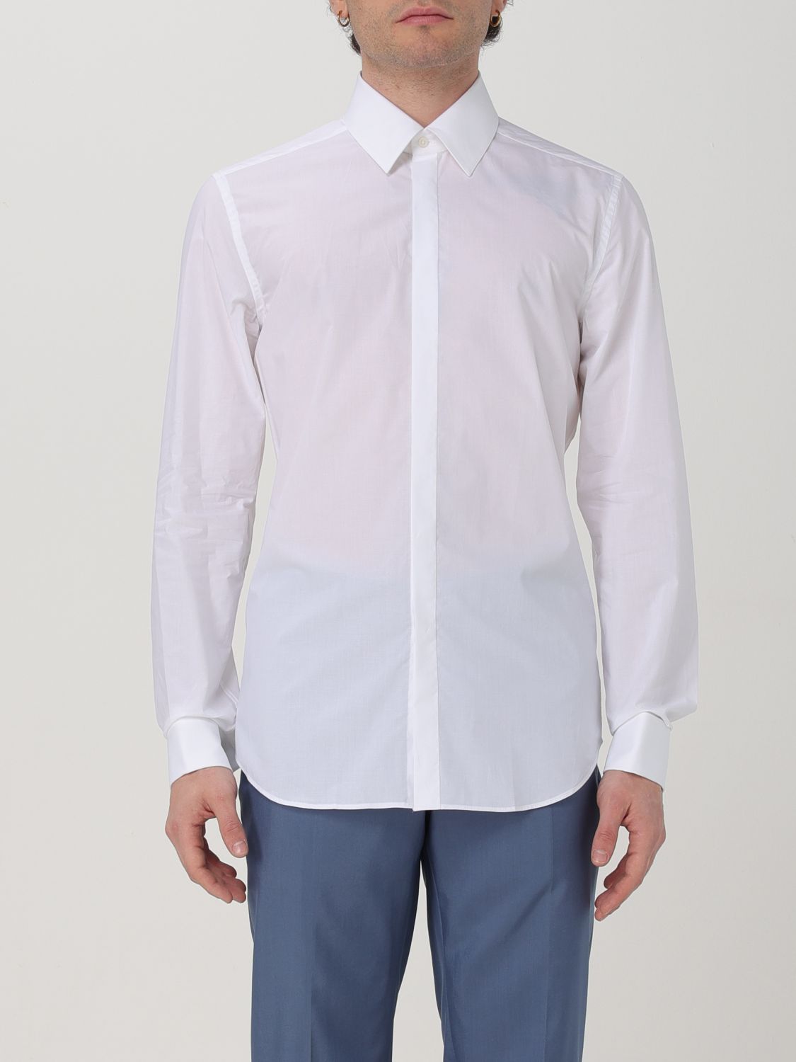 Shop Corneliani Shirt  Men Color White