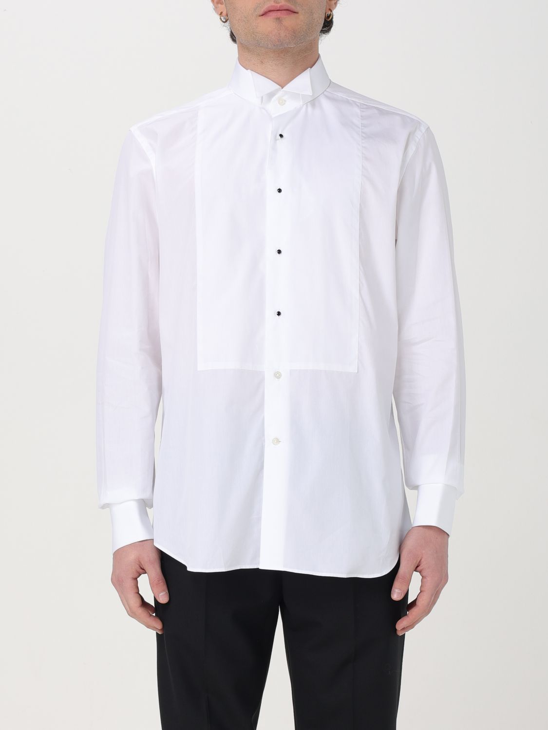 Shop Corneliani Shirt  Men Color White