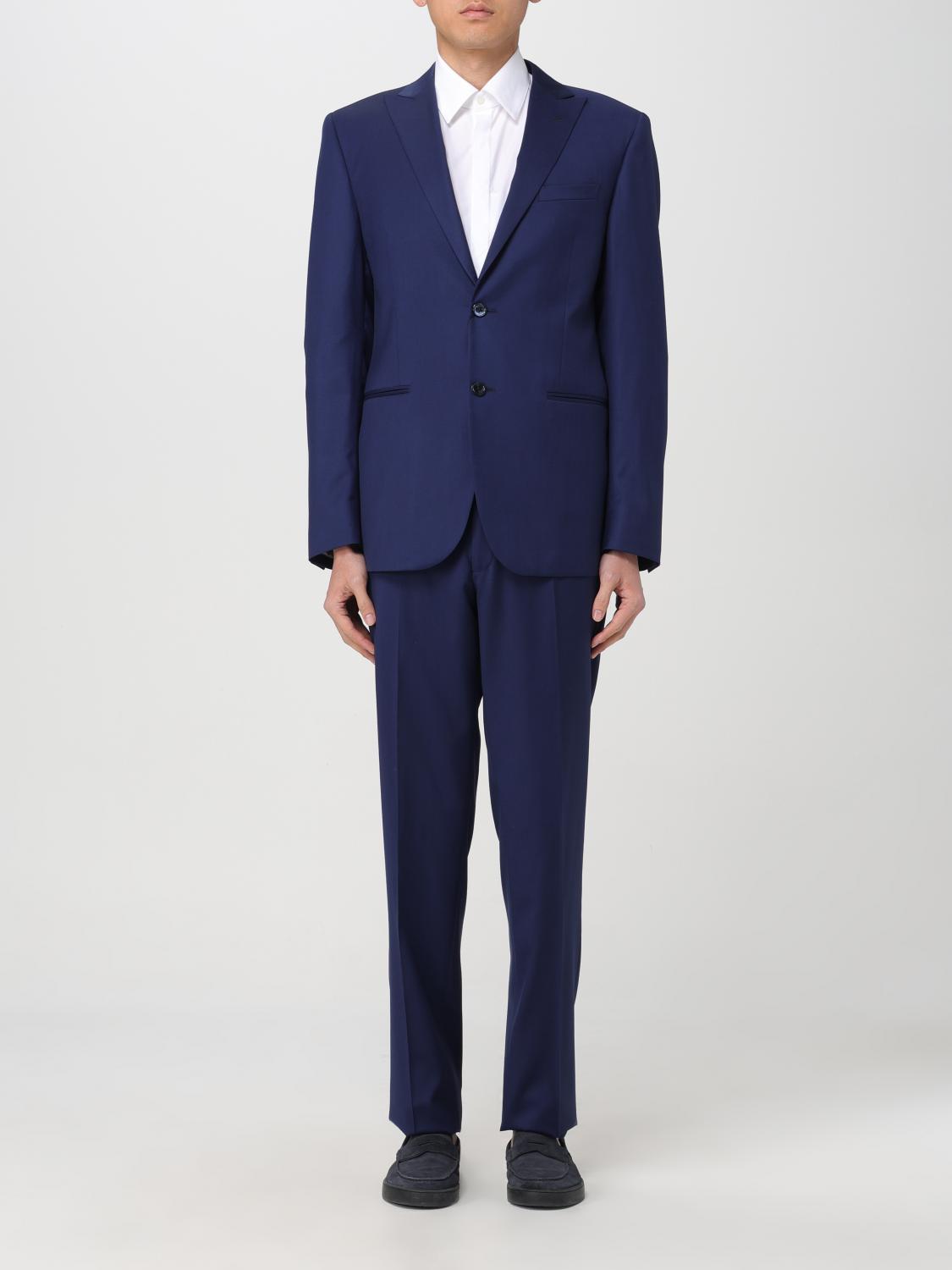 Shop Corneliani Suit  Men Color Blue