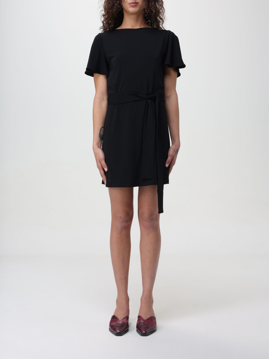 Shop Kaos Dress  Woman Color Black