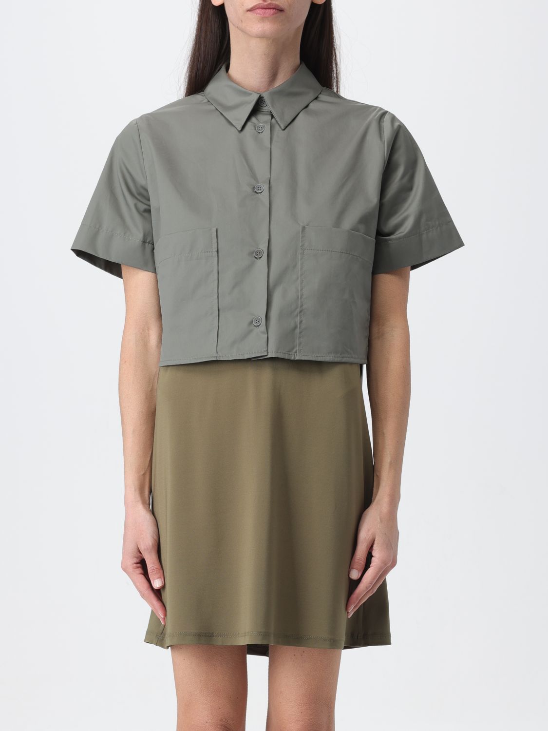 Shop Kaos Shirt  Woman Color Military