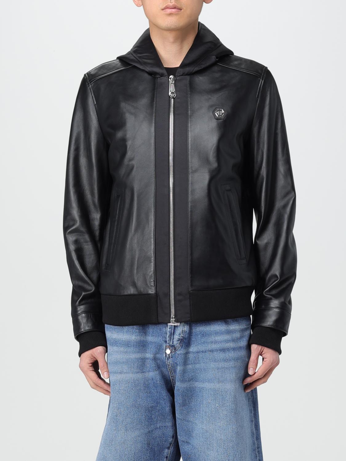 Shop Philipp Plein Jacket  Men Color Black